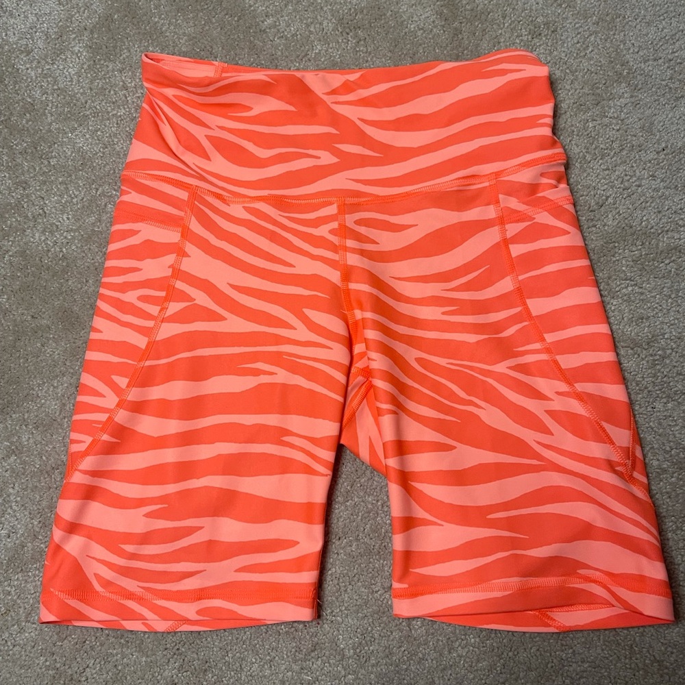 OLD NAVY orange neon biker short